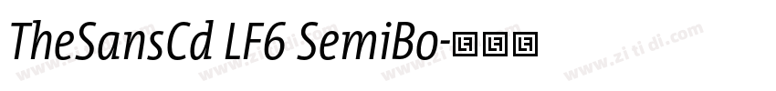 TheSansCd LF6 SemiBo字体转换